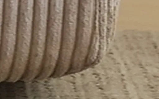 Rounded upholstered sofa corner