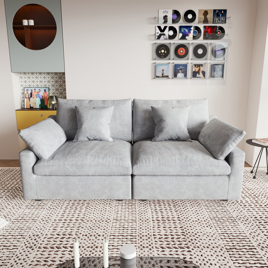 Modwell Cozy Loveseat in light grey