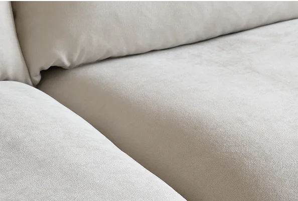 Thick layered cushion on the Cove modular sofa