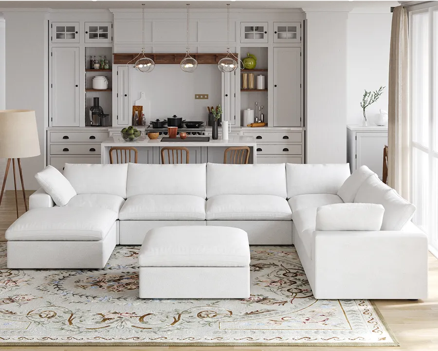 White Haven modular sectional in a bright living room