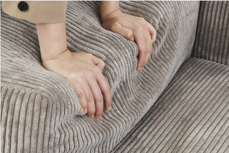 Durable textured corduroy upholstery